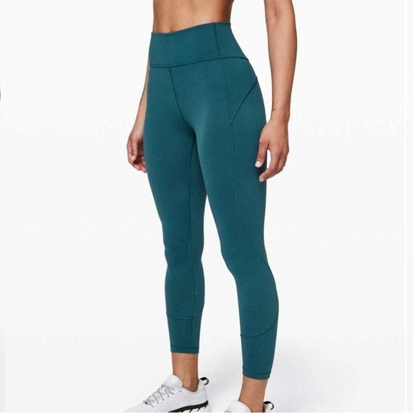Lululemon In Movement Tight 25" *Everlux in Bermuda Teal - Picture 1 of 10